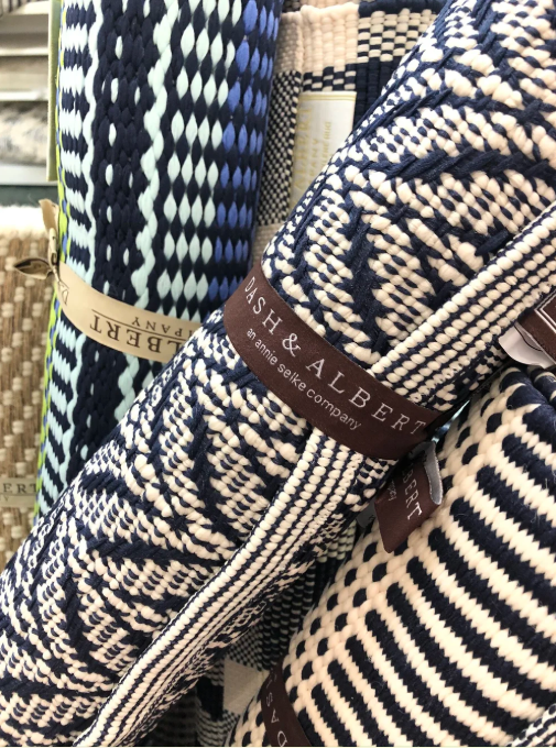 Dash and Albert rug in stylish living room setting