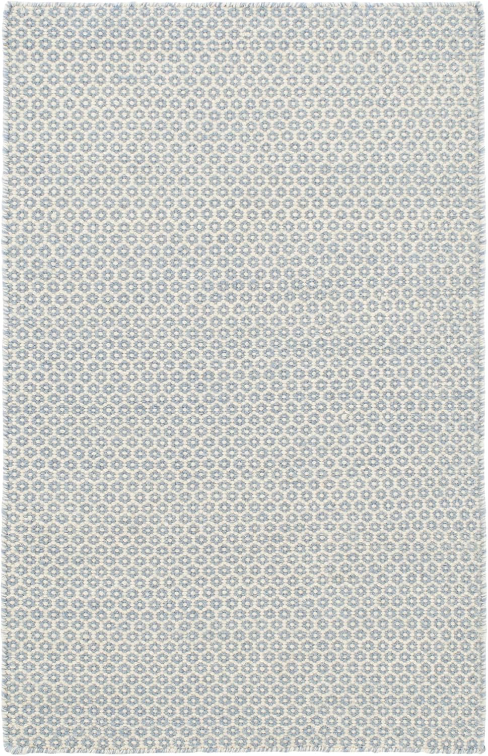 Dash Albert Honeycomb French Blue Ivory Rug