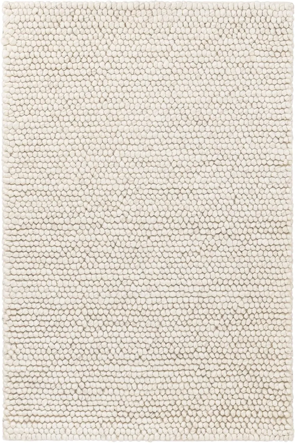Dash and Albert Niels Wool Viscose Area Rug Ivory